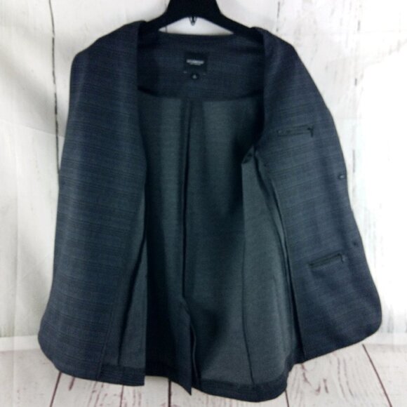 Liverpool Los Angeles Womens Size S Charcoal Plaid/Check 2pc Suit 32x32 FF - Picture 10 of 16